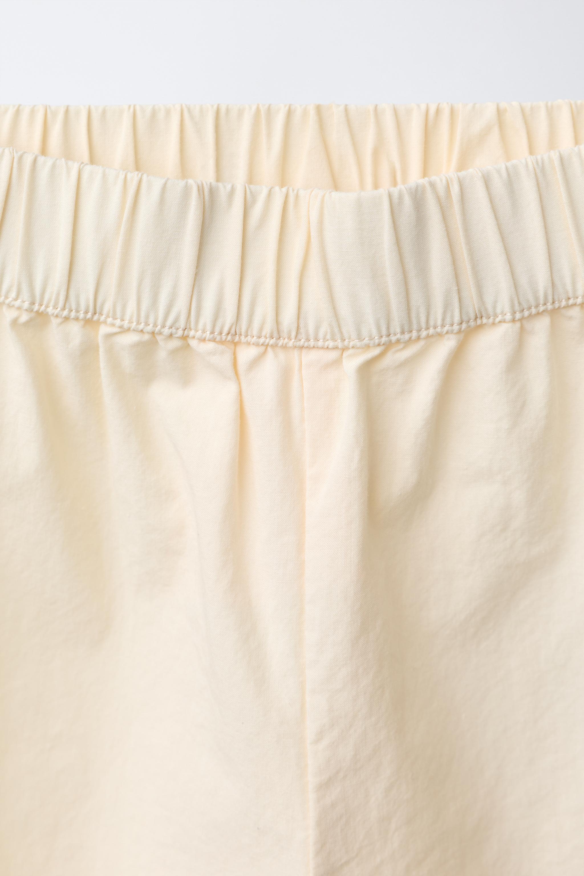 PANTALON JUPE-CULOTTE EN POPELINE